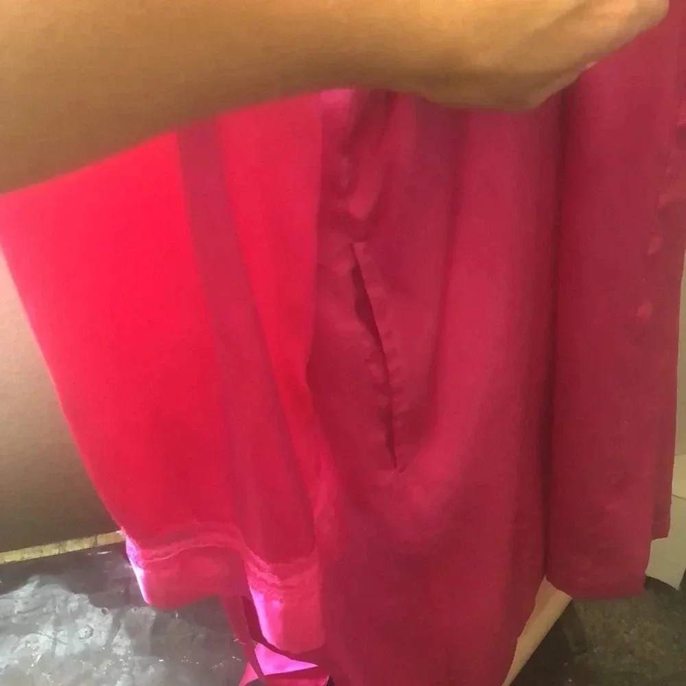 Pink Morgan Taylor Silk Robe - Picture 6 of 7